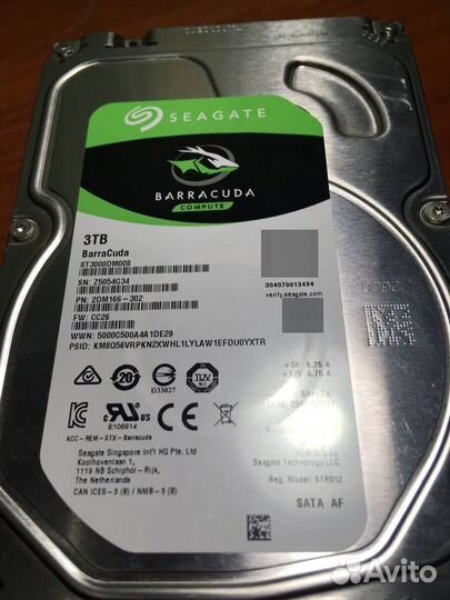 Жесткий диск 2 тб Seagate HDD 3.5