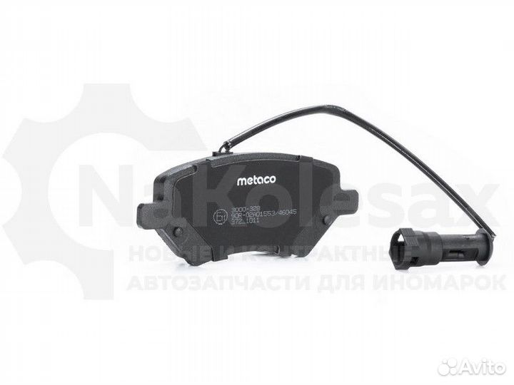 Колодки тормозные передние к-кт Metaco 3000-328