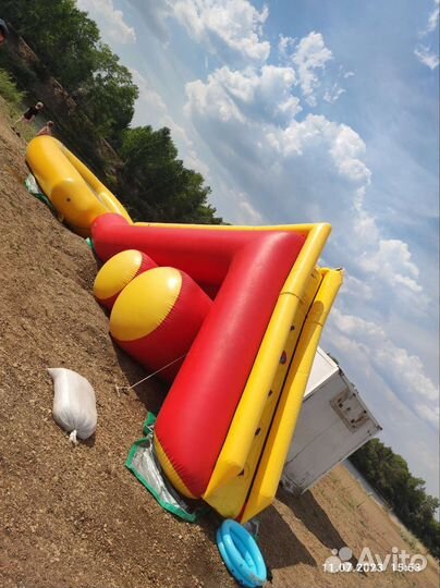 Водный батут горка