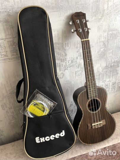Гитара Укулеле концерт exceed Rosewood+чехол