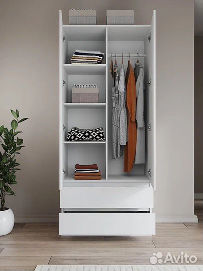 Шкаф распашной белый