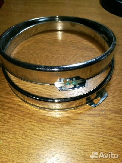 Ободки фар,хром для Волги 21