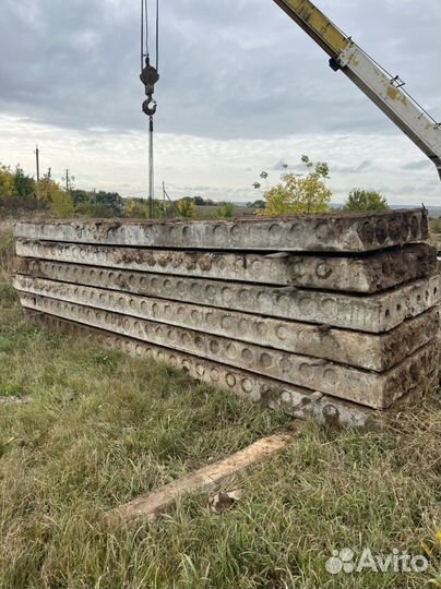 Плита перекрытия пустотные