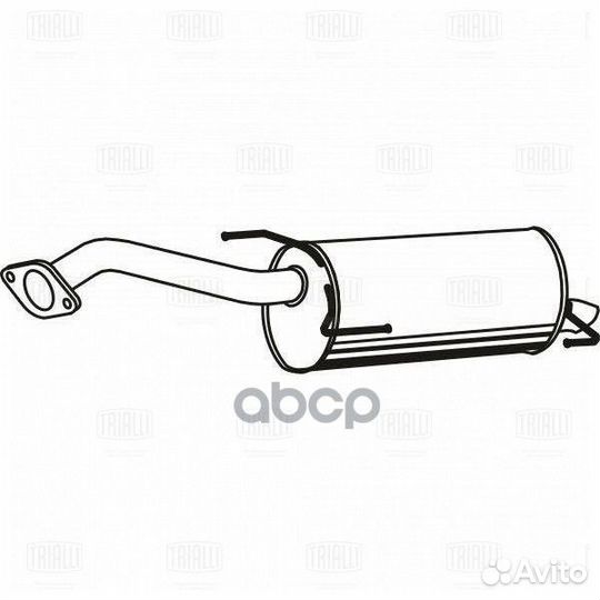 Глушитель nissan tiida 07- emm1405 Trialli