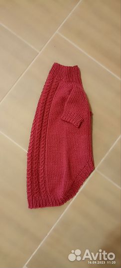 Вязаный свитер для кошки