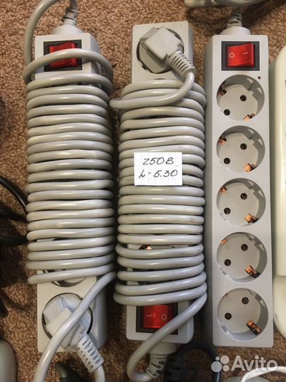 Удлинитель на рамке 30м. Сетевой фильтр разные