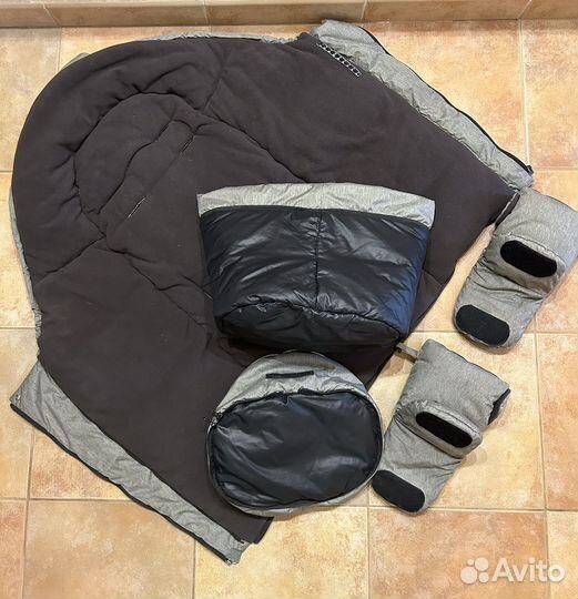 Mansita Зиминий конверт/трансформер муфта/варежки