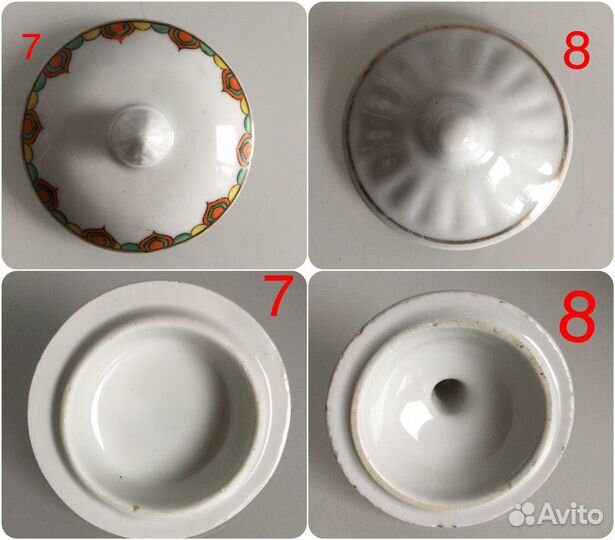 Крышки фарфор СССР