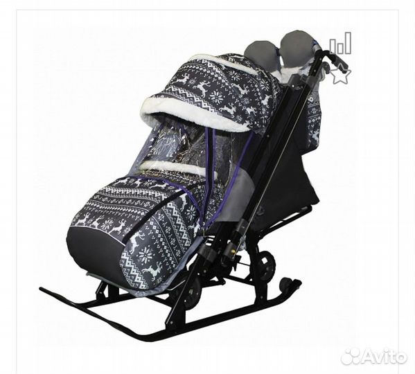 Санки коляска Galaxy Kids 1-2