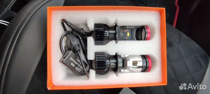 H4 Y7D led mini линзы автолампы светодиодные