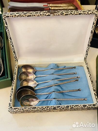 Столовые приборы мельхиор ссср,новые