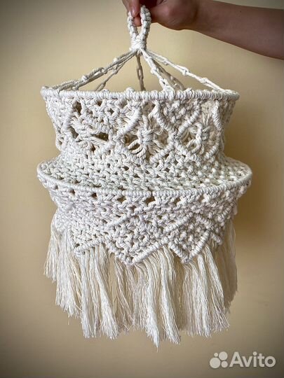 Абажур в технике макраме