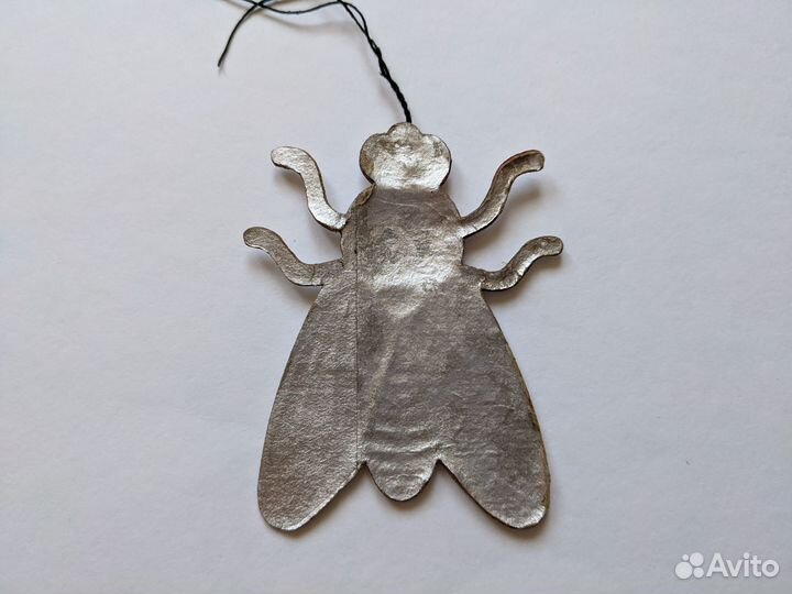 Картонная елочная игрушка Картонаж ссср.Муха