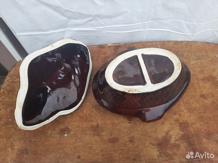 Керамическая Утятница.Поросенок. Слон