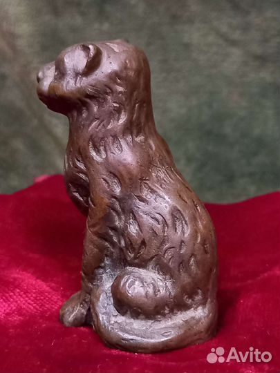 Старинная китайская статуэтка Леопард. 18в, бронза