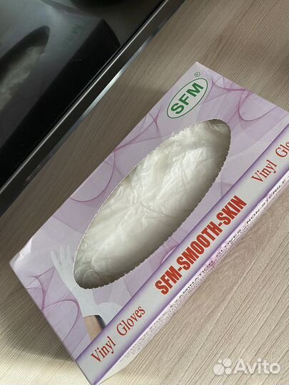 Перчатки виниловые