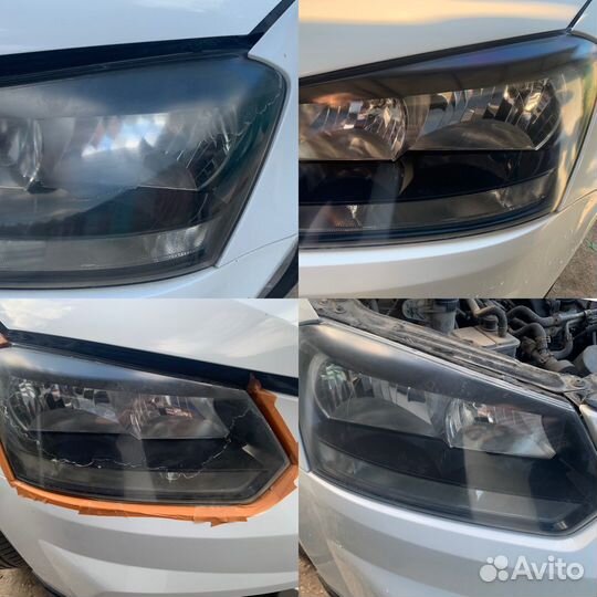 Полировка фар авто