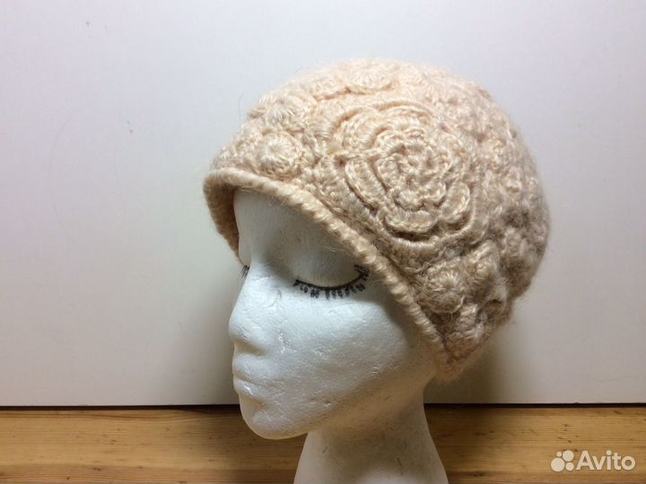 Эксклюзивная шапочка французское кружево,53-56,223