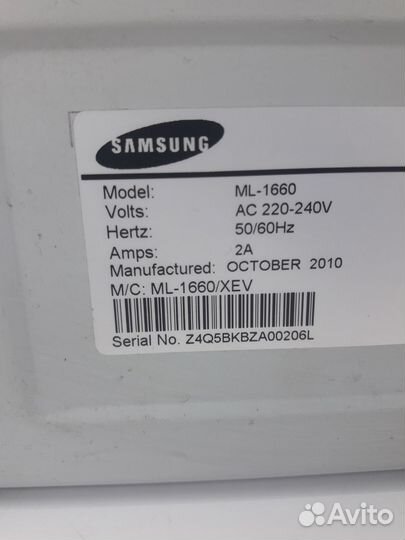 Принтер лазерный Samsung ML-1660 (13494)