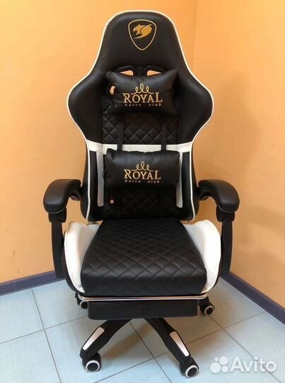 Компьютерное игровое кресло геймерское с массажем