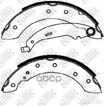 Колодки тормозные барабанные FN0602 NiBK