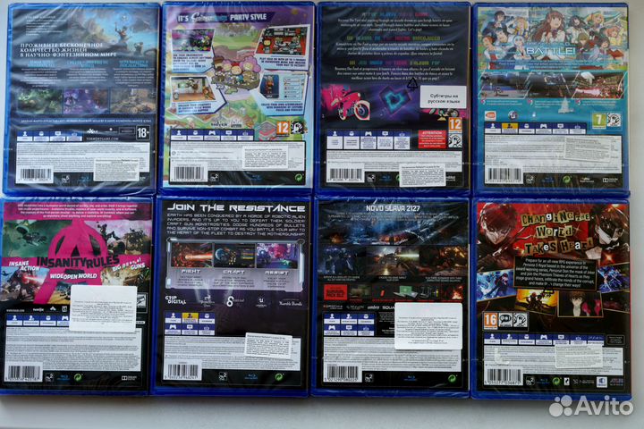 Диски Rage 2 и др. для PS4 (новые, цены разные)