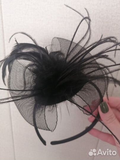 Ободок с вуалью на волосы