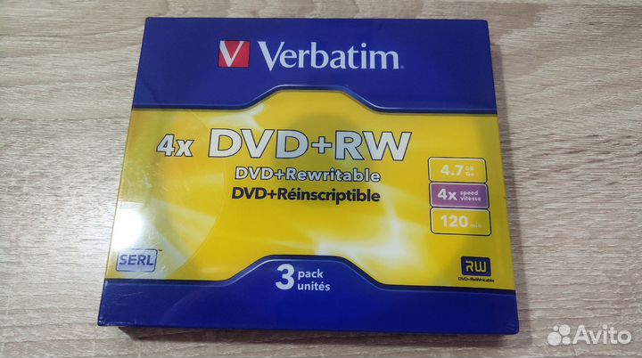 Диск DVD+RW Verbatim 4,7 Gb