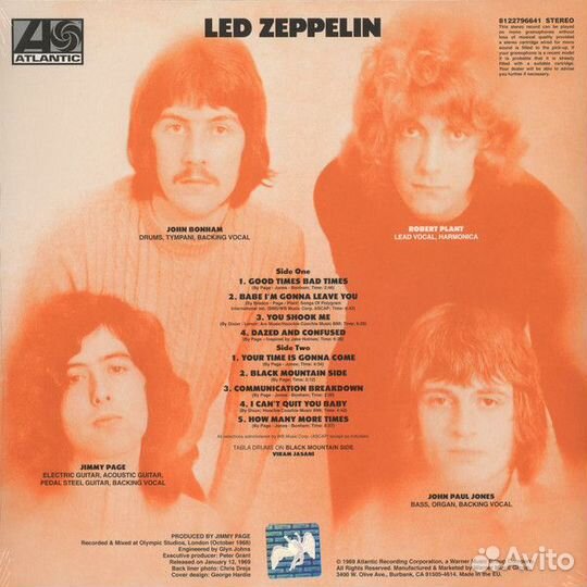 Виниловая пластинка Led Zeppelin LED zeppelin (Rem