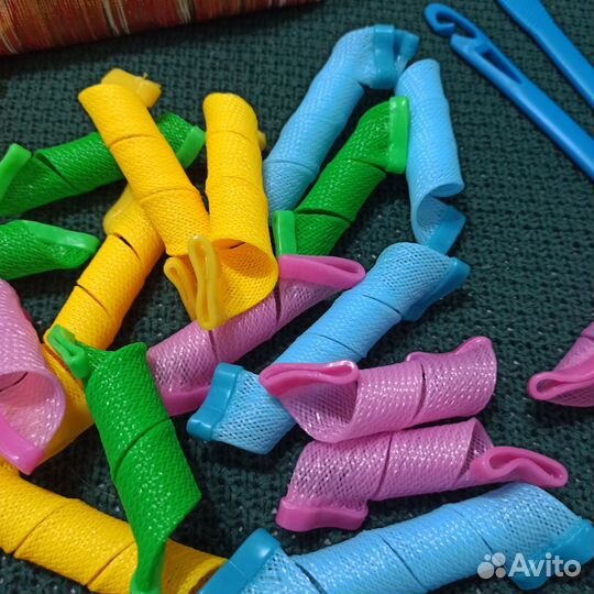 Бигуди спиральки мягкие