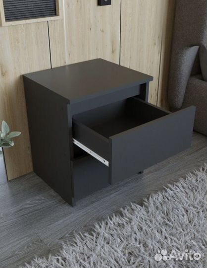 Новый прикроватные тумбы. Цвет: графит