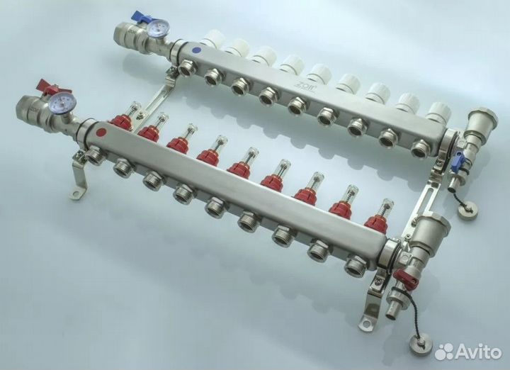 Коллекторная группа с расходомерами и кранами 1
