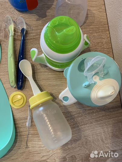 Поильник нагрудник ложки Avent Pigeon