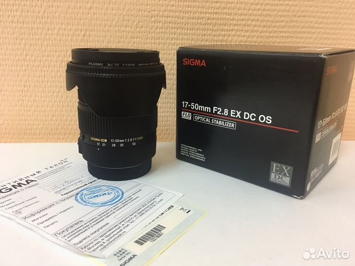 Sigma 17-50 2.8 dc ex os hsm Canon (как новый)