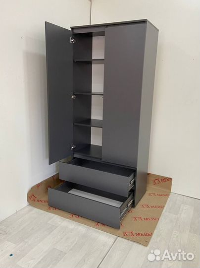 Шкаф распашной Грей графит