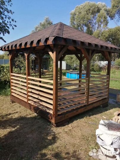 Строительство деревянных беседок