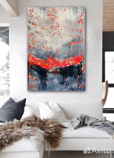 Современная картина маслом на холсте