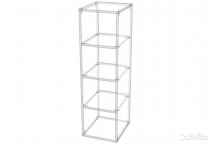 Стеллаж белый