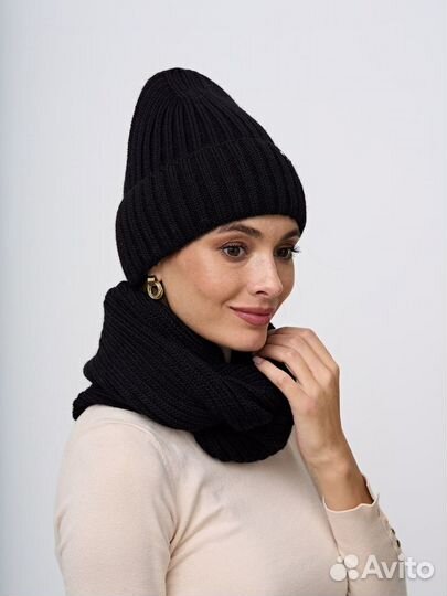 Комплект шапка и снуд