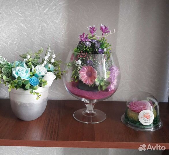 Букеты из мыльных цветов