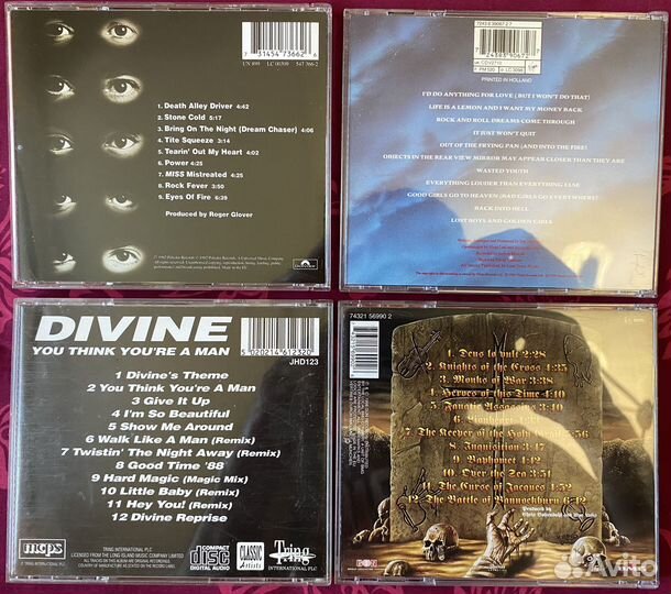 Рок CD диски(фирма) rainbow,meat loaf,grave digger