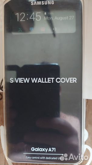 Чехол книжка на Samsung A71 оригинальная