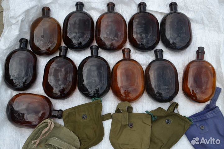 Стеклянные фляги ркка