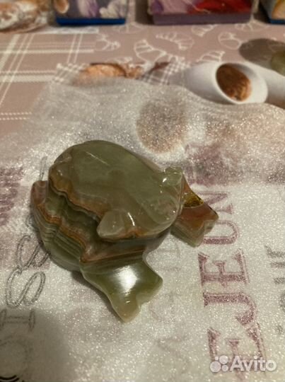 Фигурки из оникса (+2 подсвечника и две рюмочки)