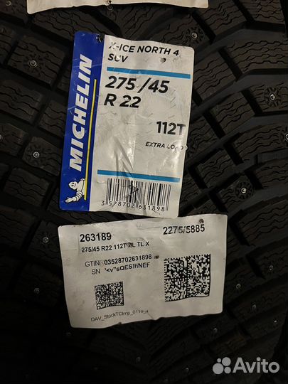 Michelin X-Ice North 4 SUV 275/45 R22 112T