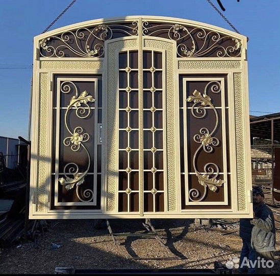 Кованые ворота в Карабудахкенте