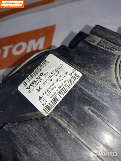 Фара Ксенон прав. Volvo S40 2 рест. 2008 30763044