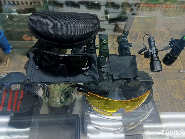 Тактические очки сменные линзы Black