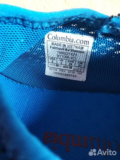 Кросовки columbia 34