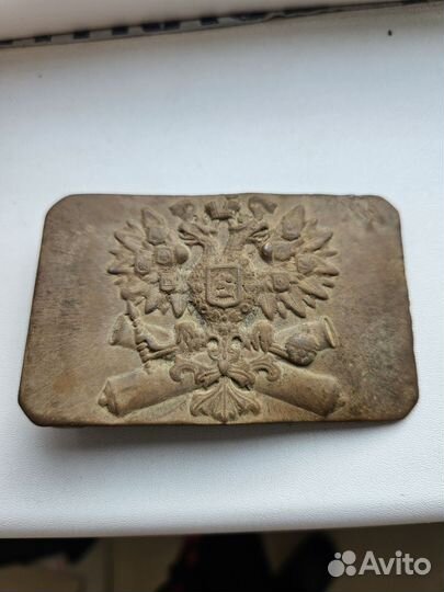 Пряжка орел на пушках